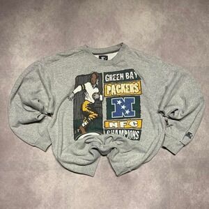 Vintage 90s Green Bay Packers Starter NFL Crewneck Sweater